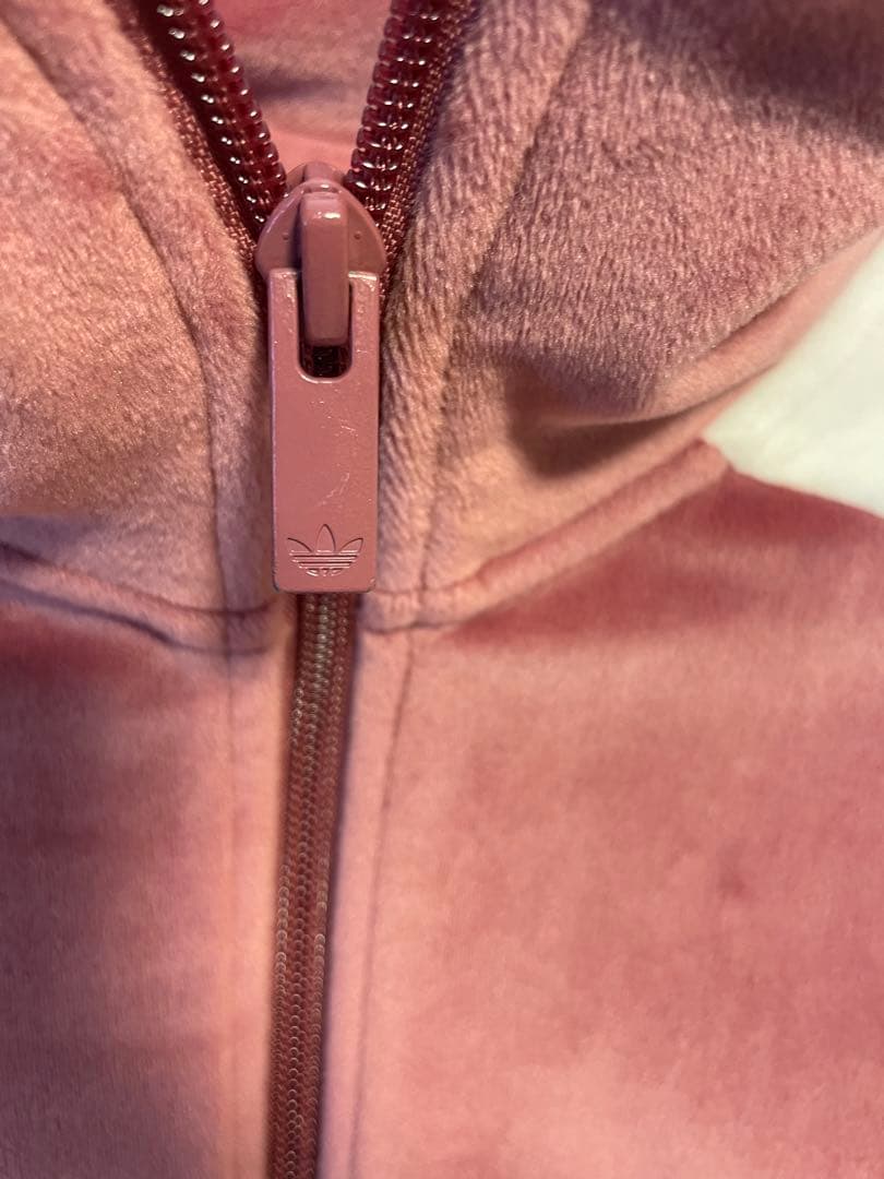 adidas ADIBREAK VELOUR 重盛さと美 ジャージ ピンク