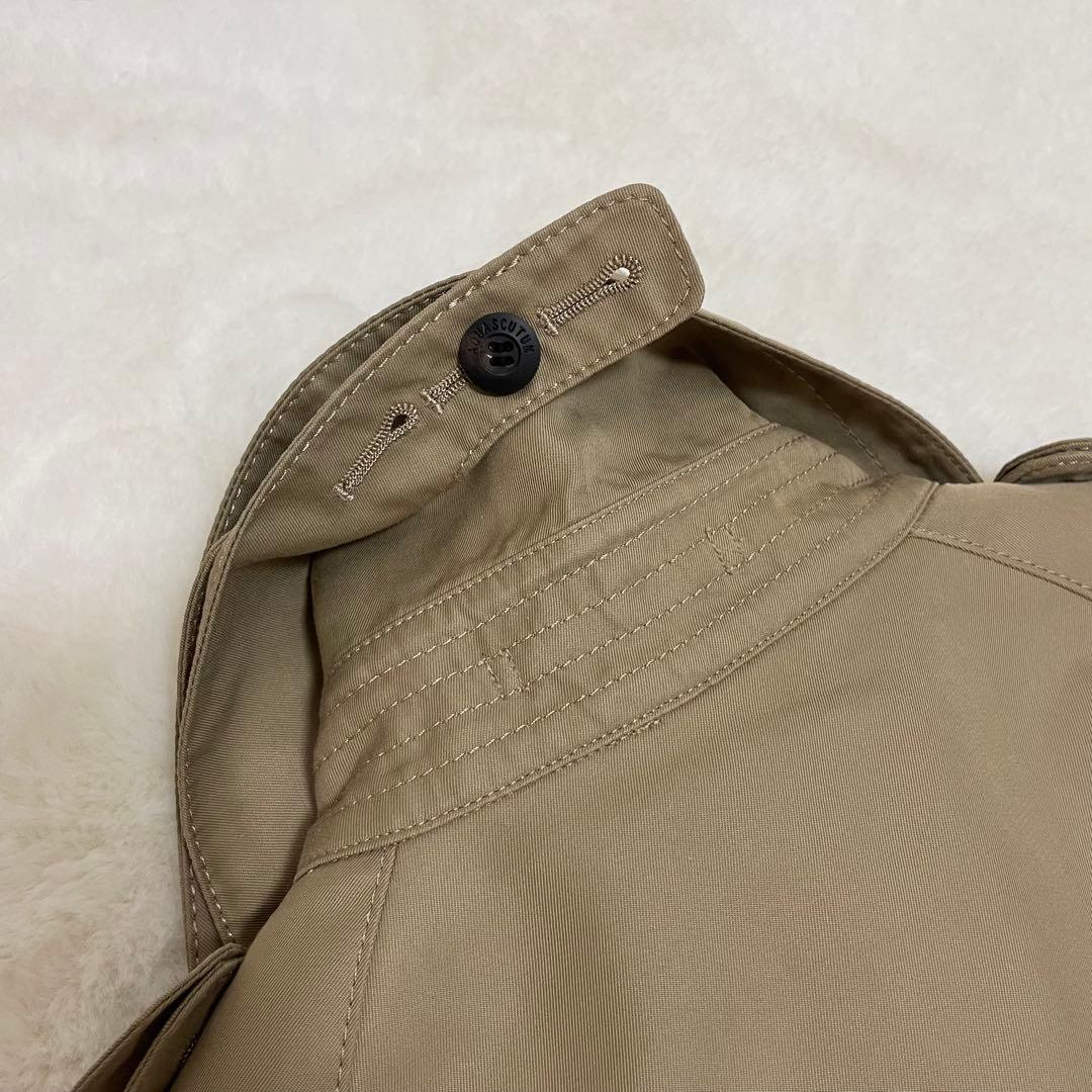 【極美品】アクアスキュータム クラブハウスチェック トレンチコート ライナー M