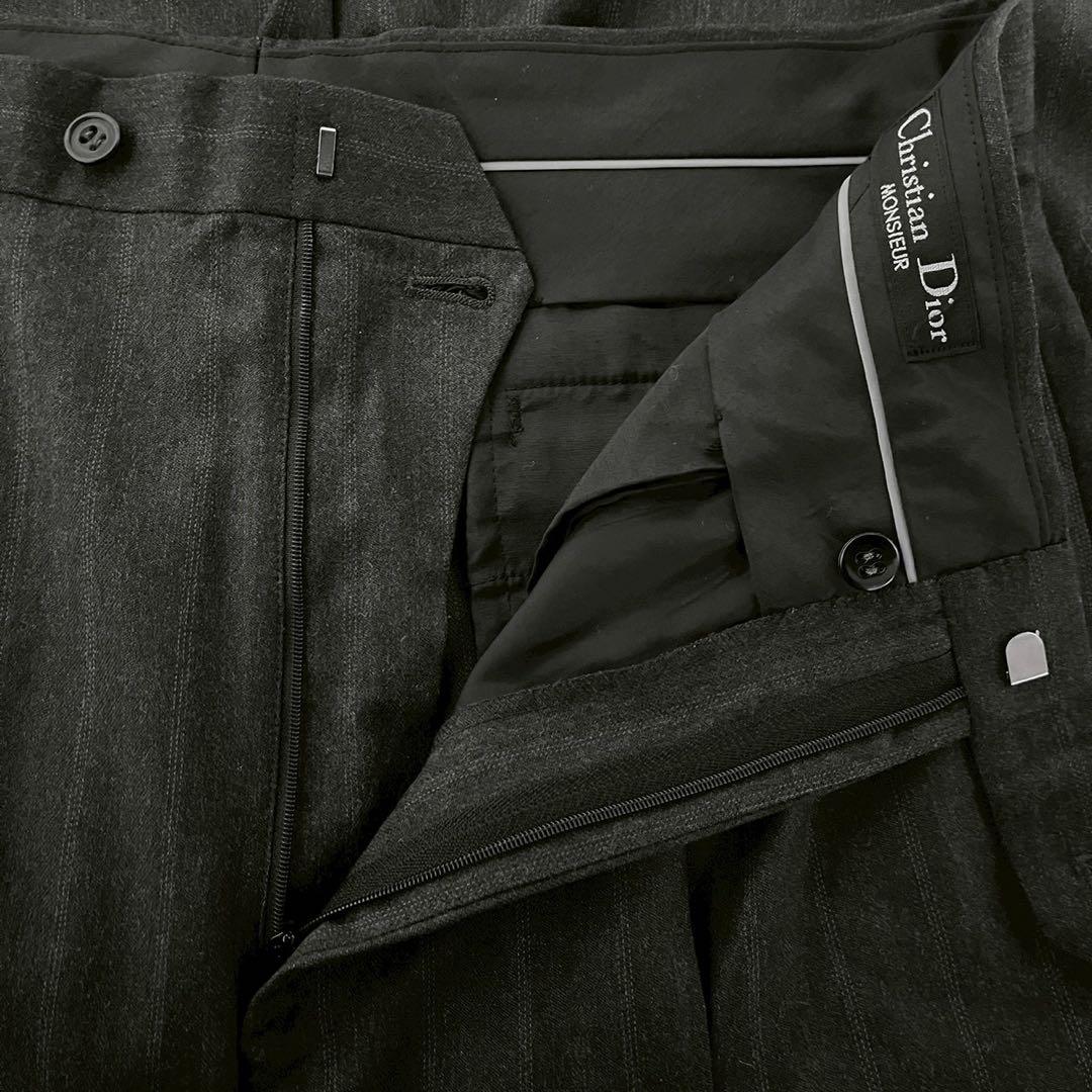 90s Christian DIOR ウールスラックス 名作 HOMME