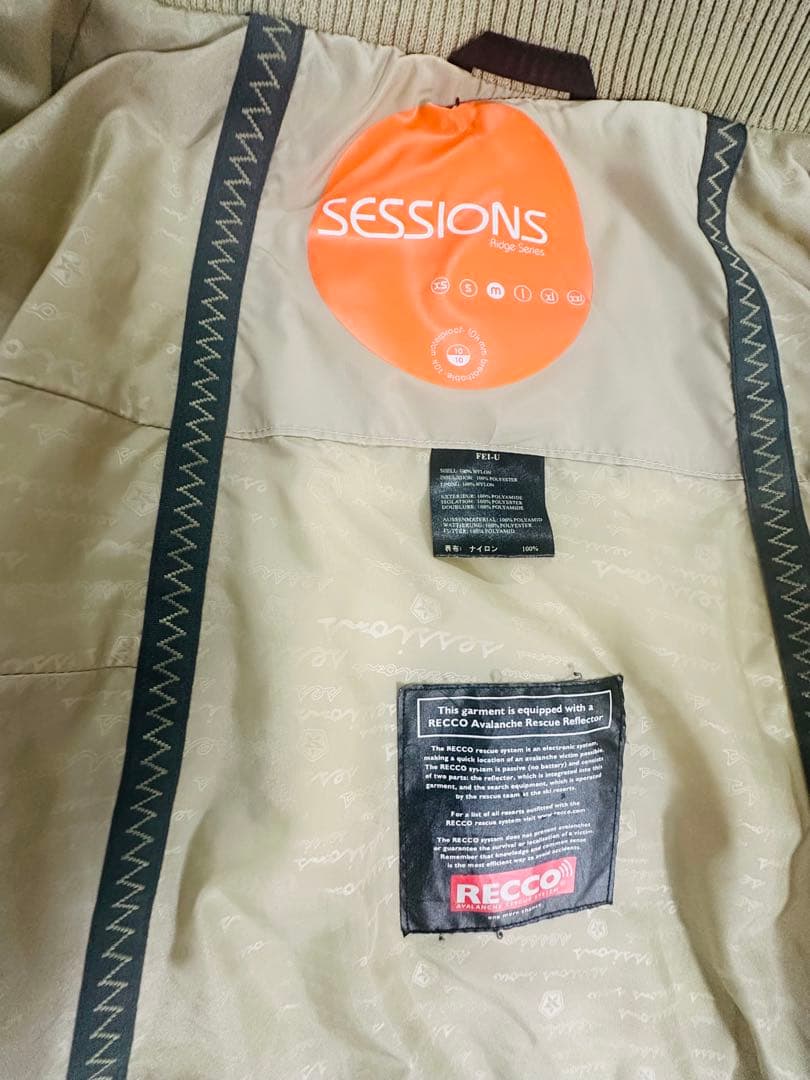 BURTON × SESSIONS 高機能スノーボードウェア　上下