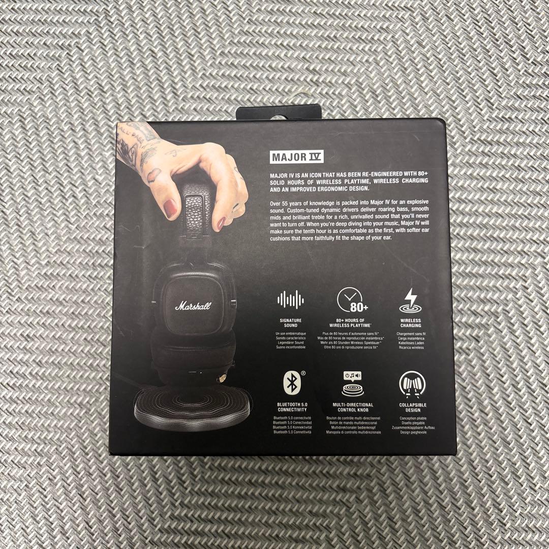 【大幅値下げ】Marshall Major IV マーシャルヘッドフォンブラック