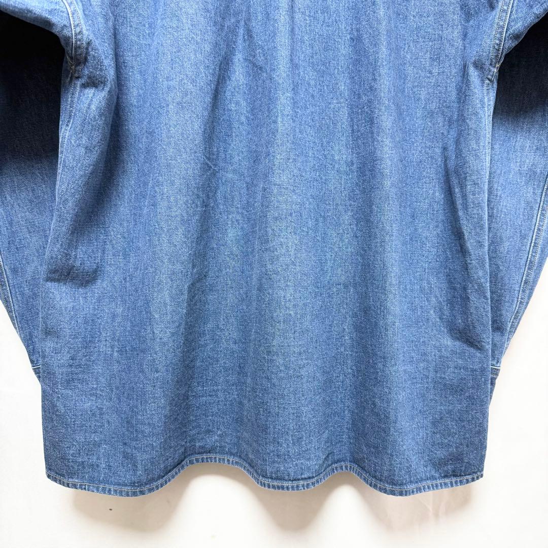 サイズ5！AURALEE セルビッチライトオンスデニムシャツ