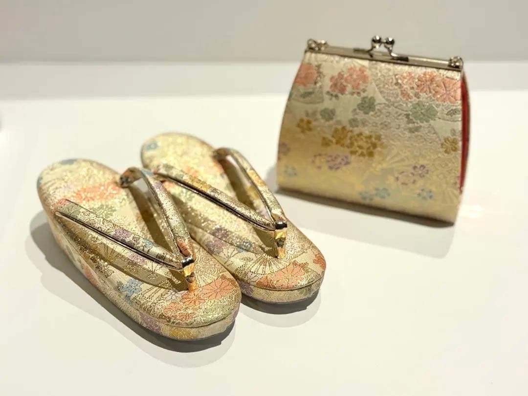 七五三 7歳女の子用　はこせこセット 和小物　草履