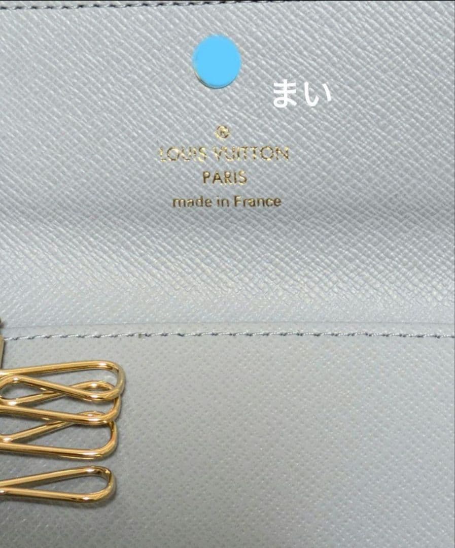 【日本限定】ルイヴィトン ミュルティクレ4 ブルー 水色 4連 キーケース