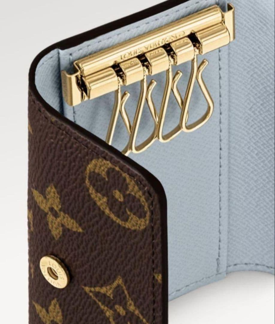 【日本限定】ルイヴィトン ミュルティクレ4 ブルー 水色 4連 キーケース