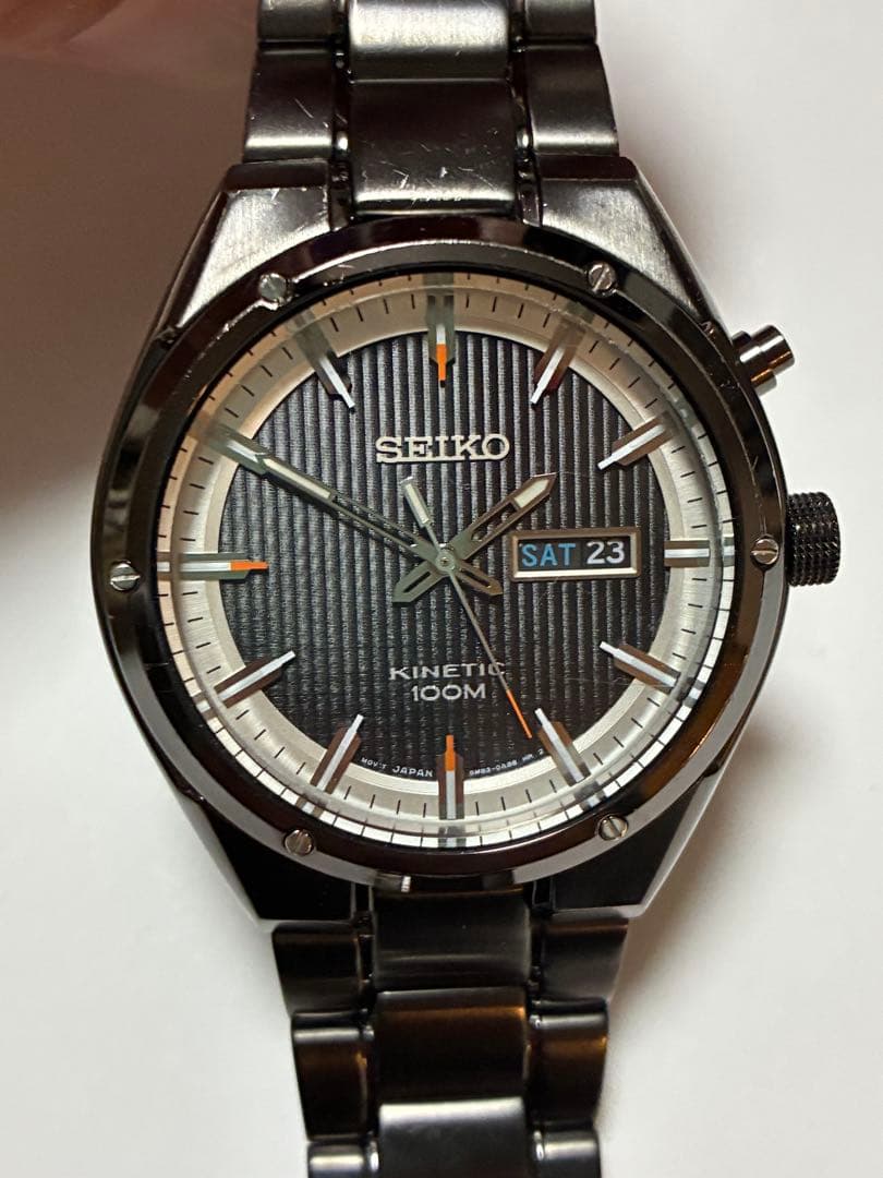 SEIKO Kinetic 100m メンズ腕時計