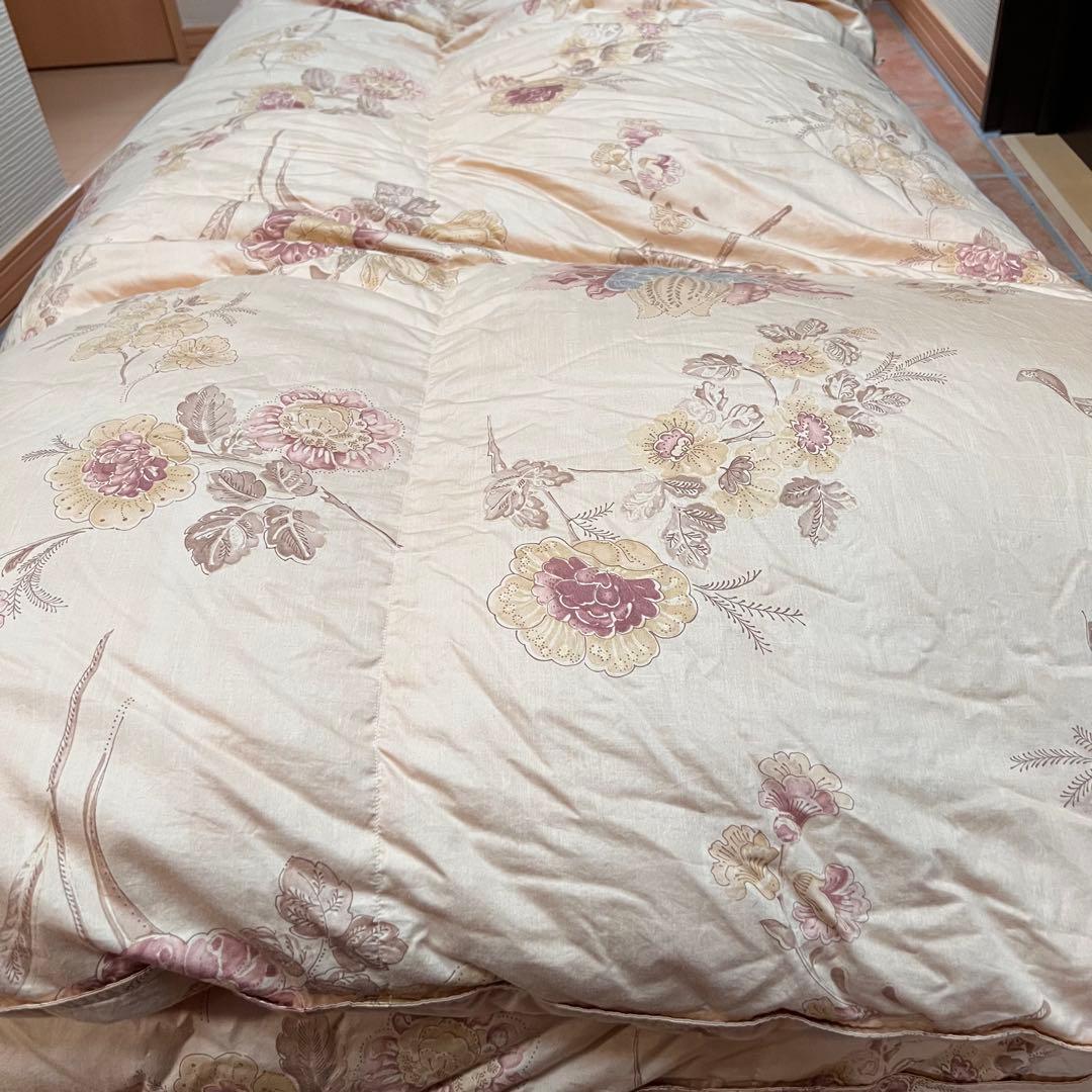 ダブル　羽毛布団　ポーランド マザーグース95% 日本製ロイヤルゴールドラベル