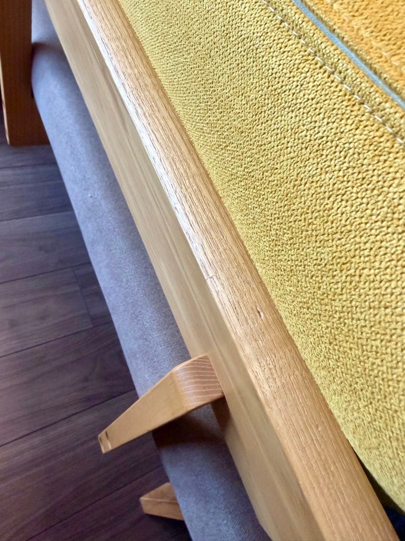 肘無し2人掛けソファ