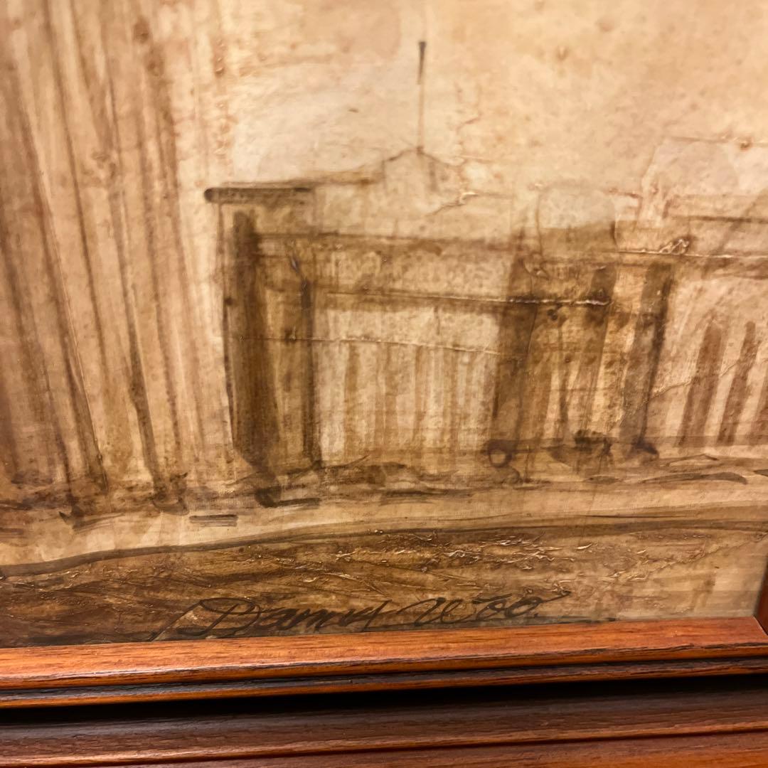 【yz ab】アンティーク調壁掛け画