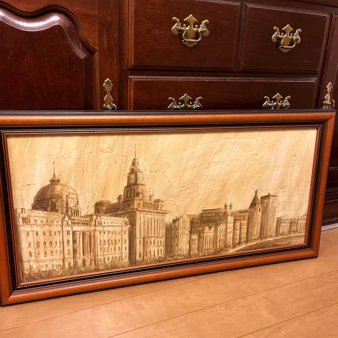 【yz ab】アンティーク調壁掛け画