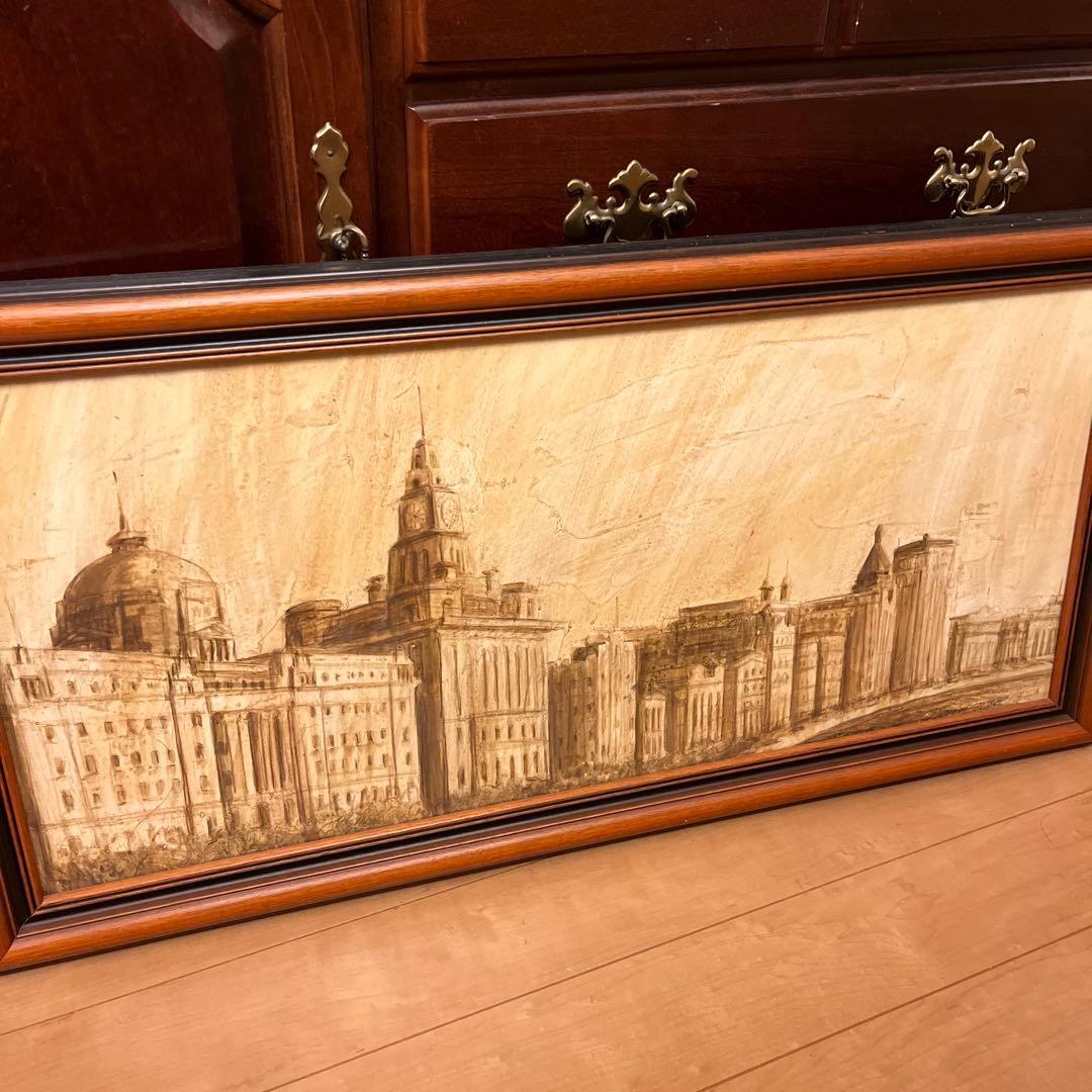 【yz ab】アンティーク調壁掛け画