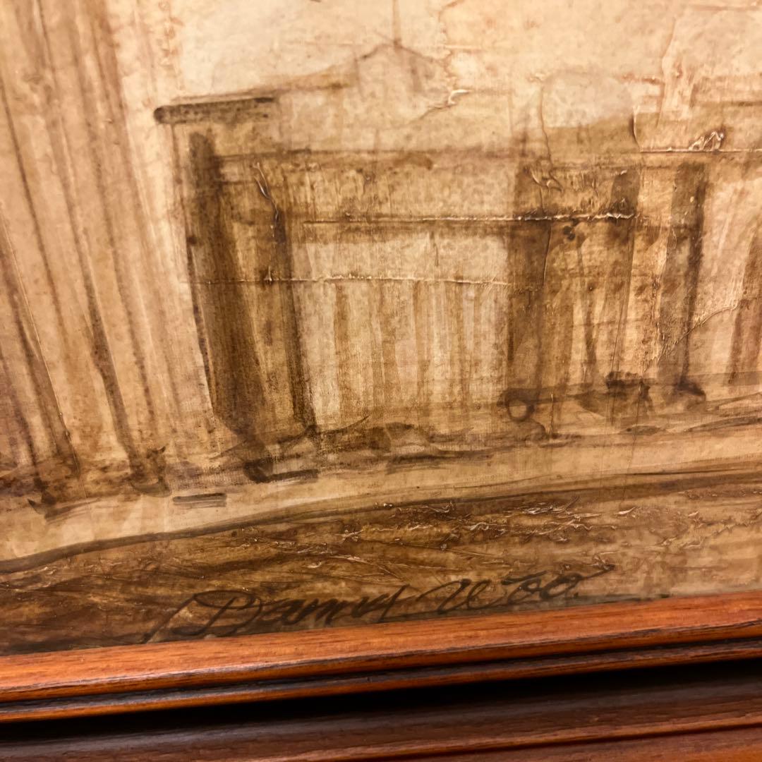 【yz ab】アンティーク調壁掛け画