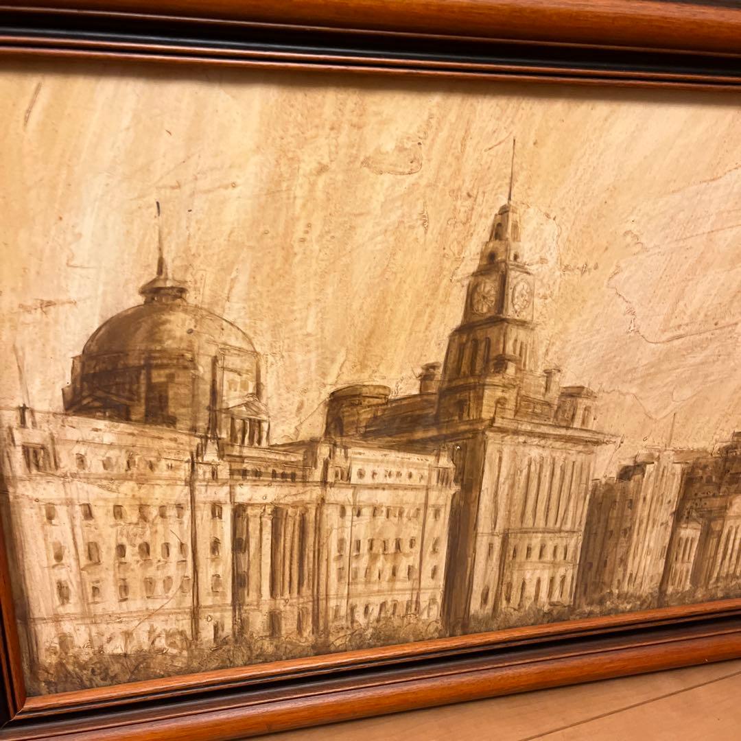 【yz ab】アンティーク調壁掛け画