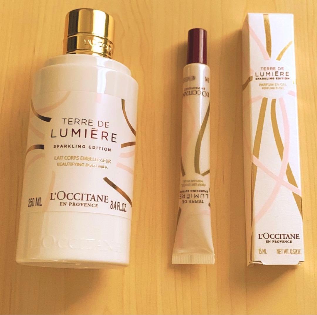 ロクシタン 限定品テールドルミエールJ ジェル香水とボディクリームセット