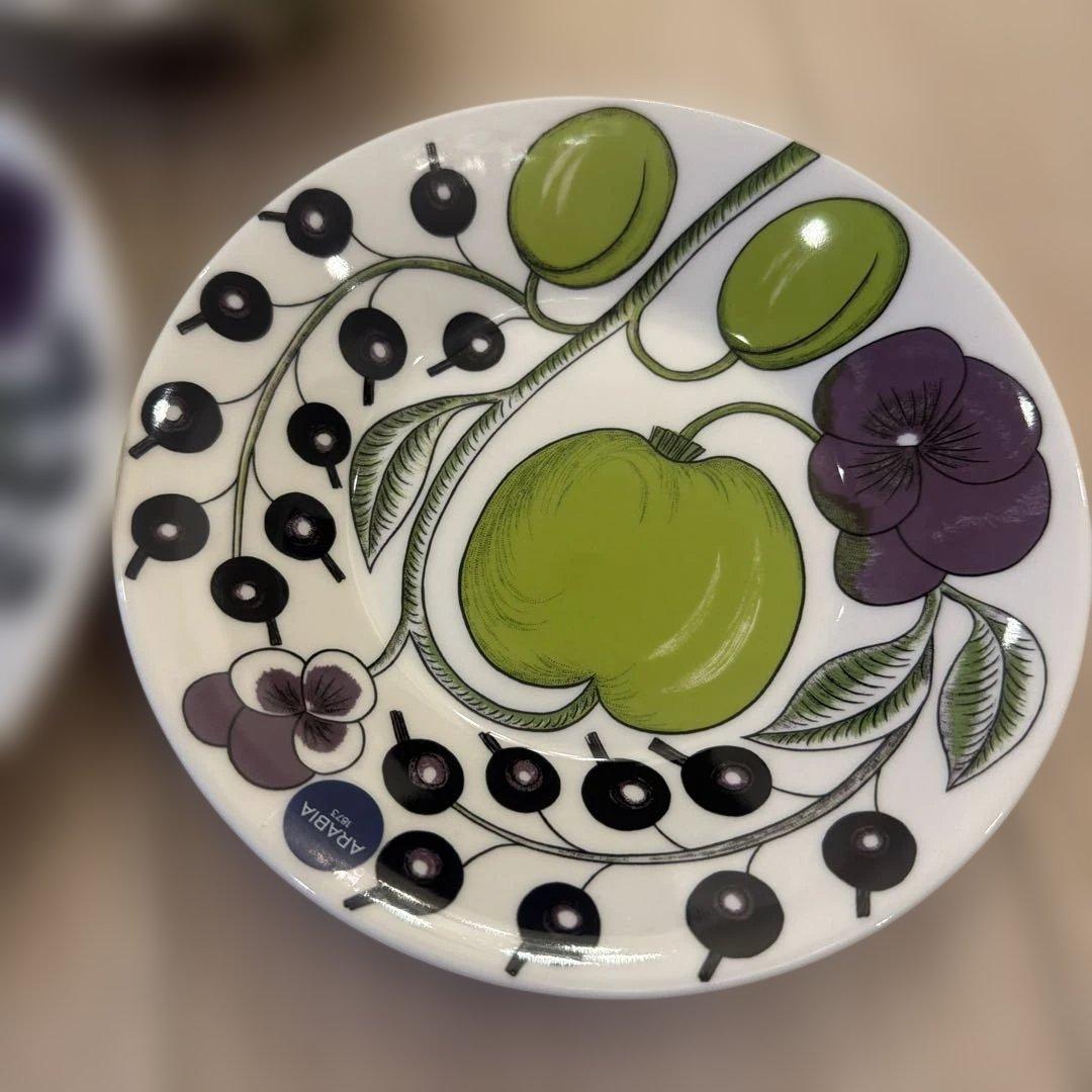 アラビア　未使用果物デザインの陶器皿3点セット