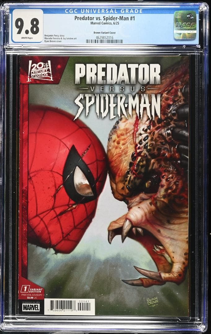 アメコミリーフ　Predator vs. Spider-Man #1 CGC