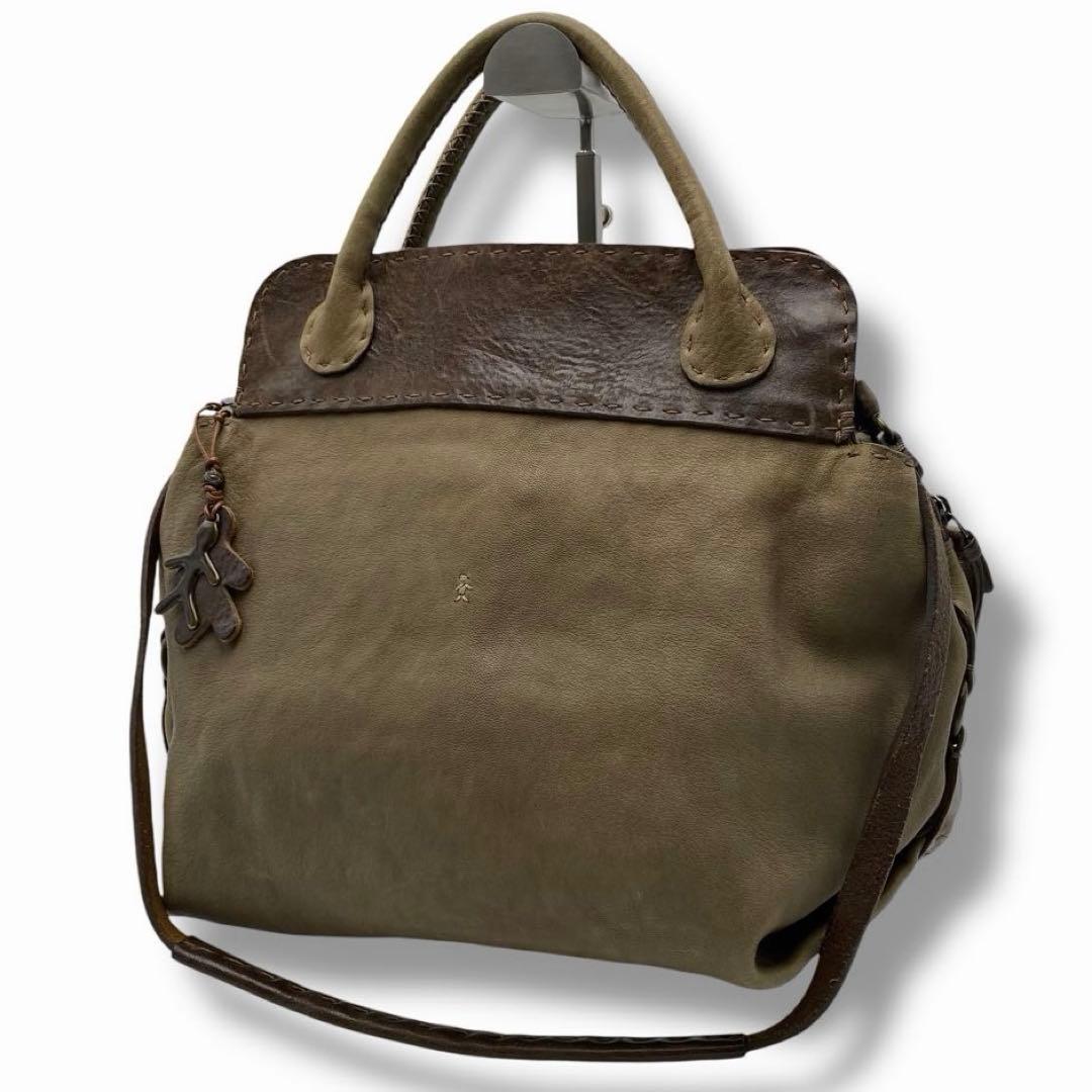 希少 HENRY BEGUELIN レザー 2WAY バッグ メンズ 大容量