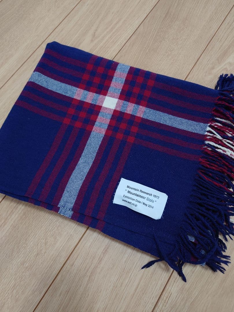 マウンテンリサーチ 大判チェックストール ショール ブランケット 14AW