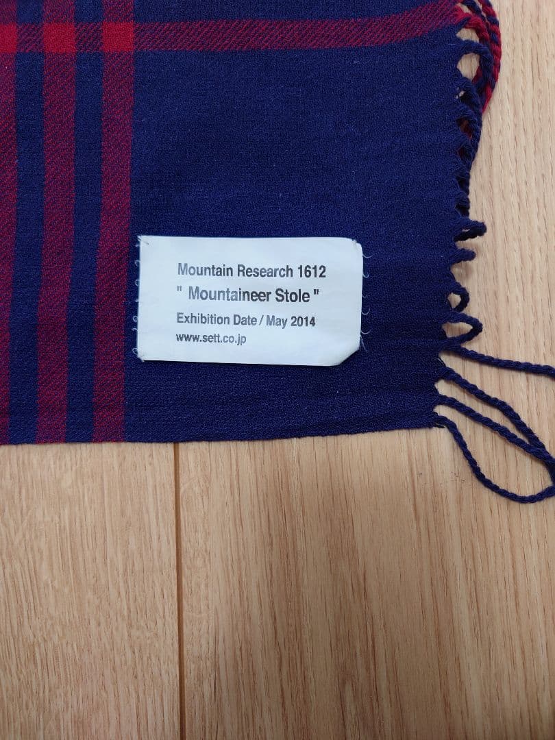 マウンテンリサーチ 大判チェックストール ショール ブランケット 14AW