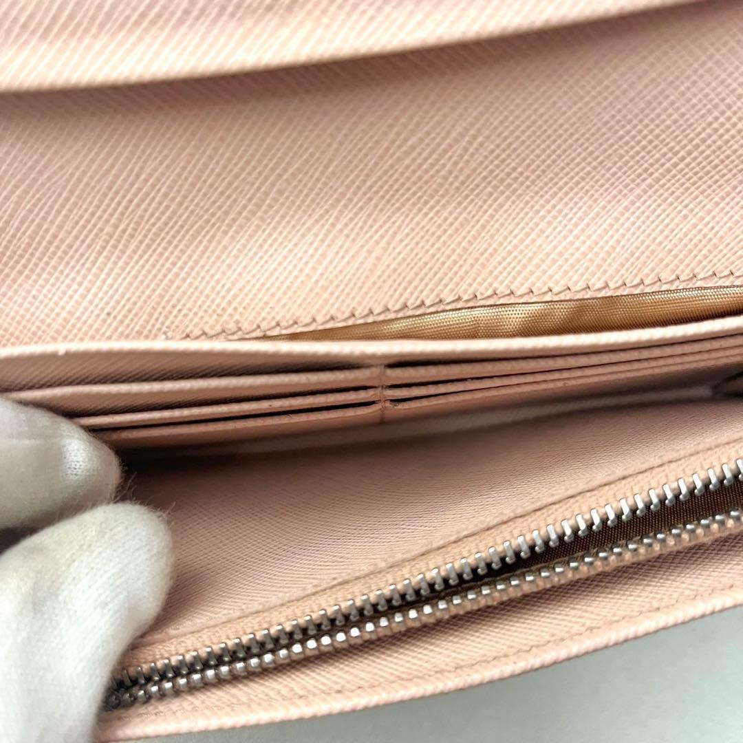 PRADA プラダ　サフィアーノ　マルチカラー　長財布　フラップ美品0205-⑤