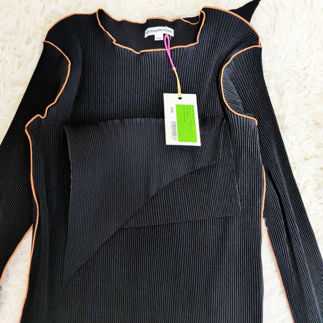 【新品】【現行品】kotohayokozawa トップス　カットソー　ブラック