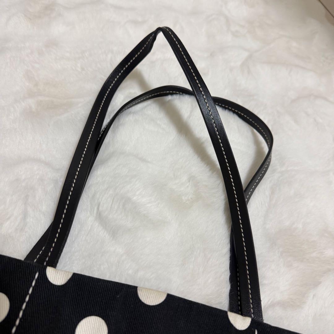 miu miu ドット柄 キャンパス トートバッグ