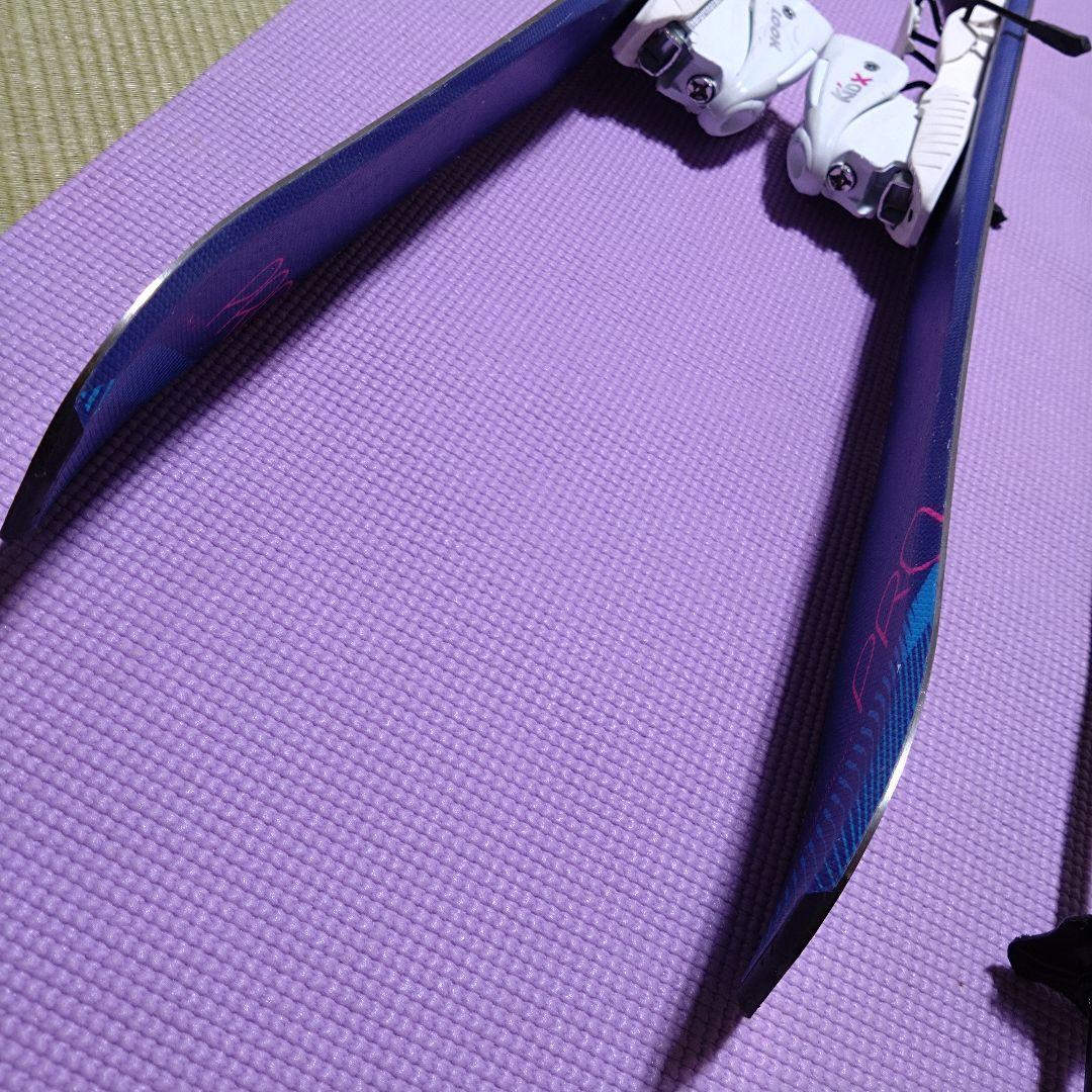 ロシニョール　スキー板　ルック金具 ロシニョールストック　３点セット　140