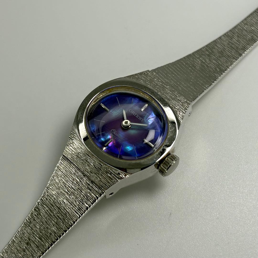 デッドストック品 ORIENT オリエント シャマード 70s ブレス型手巻時計