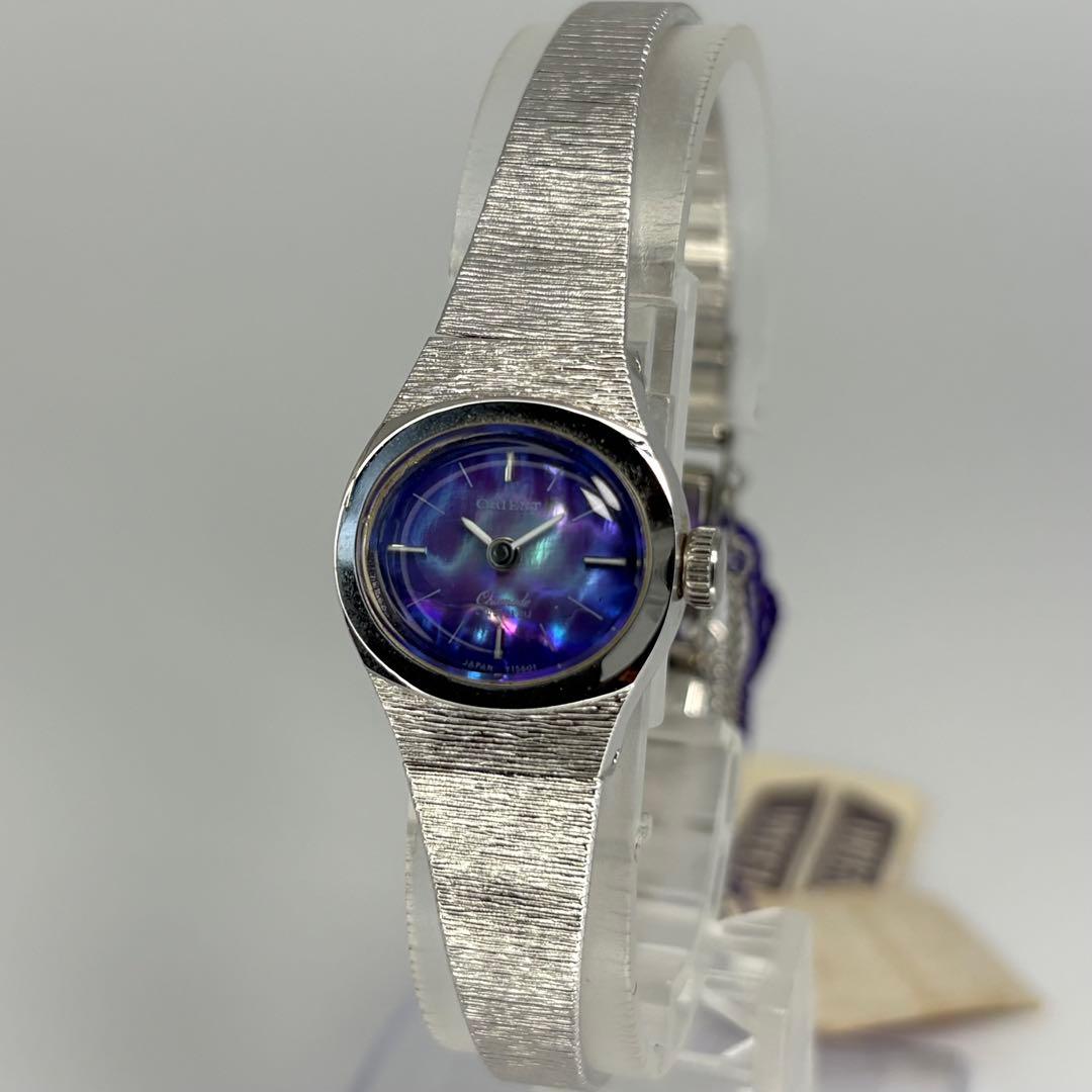デッドストック品 ORIENT オリエント シャマード 70s ブレス型手巻時計