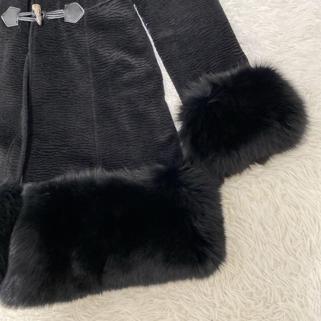 極美品 グレースコンチネンタル フォックスファー ダッフル風コート エレガント