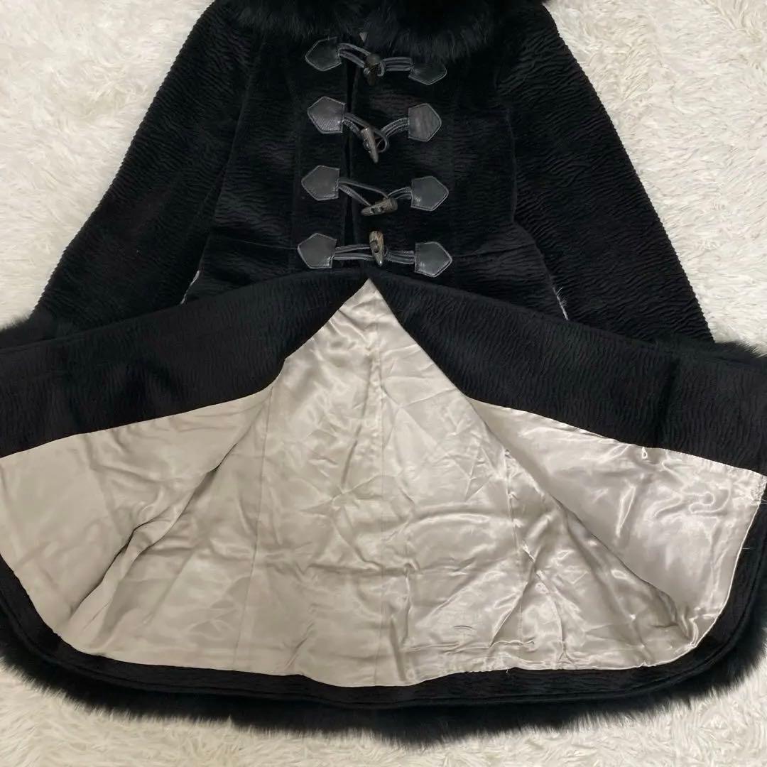 極美品 グレースコンチネンタル フォックスファー ダッフル風コート エレガント