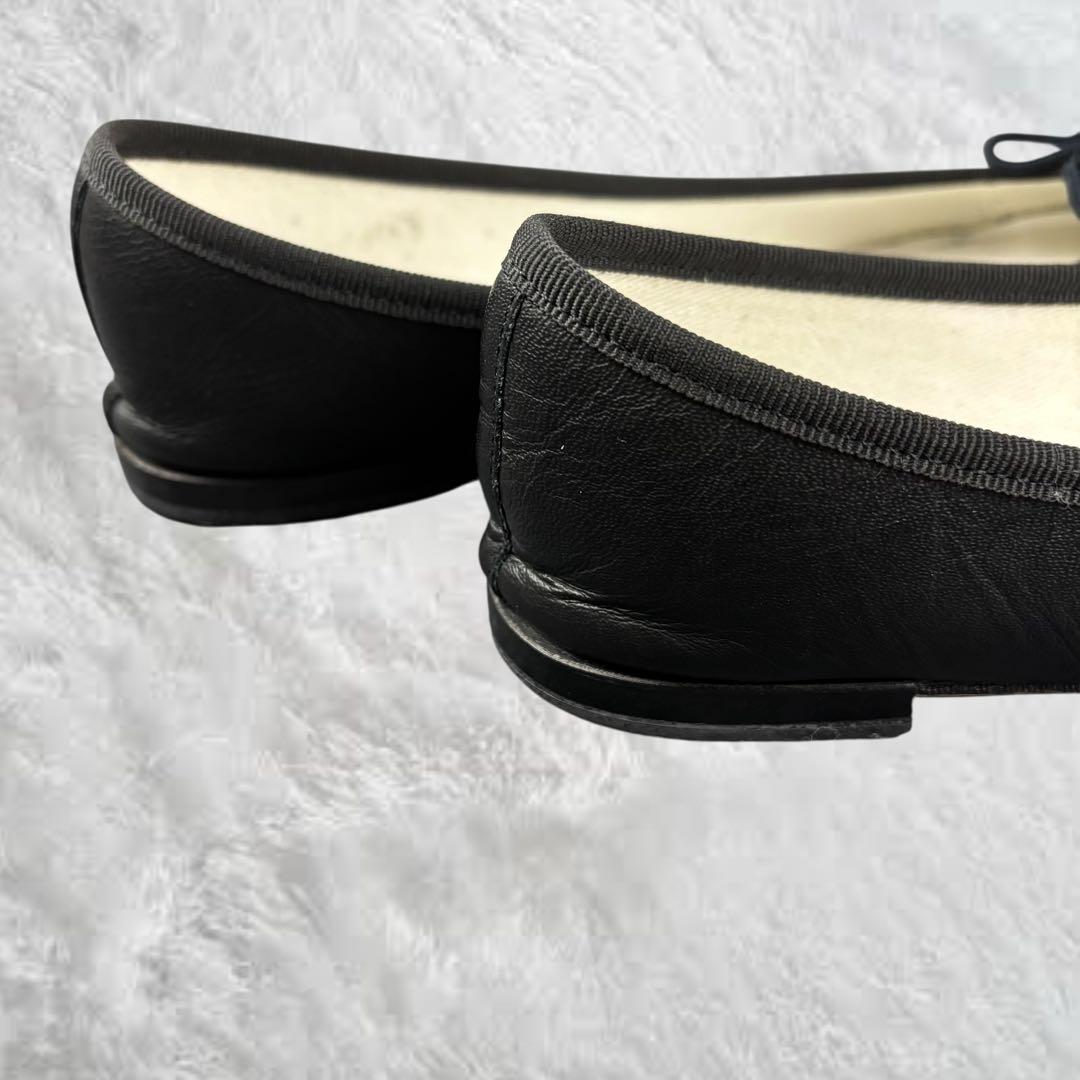 レペット repetto サンドリオン バレエシューズ 38 ブラック レザー