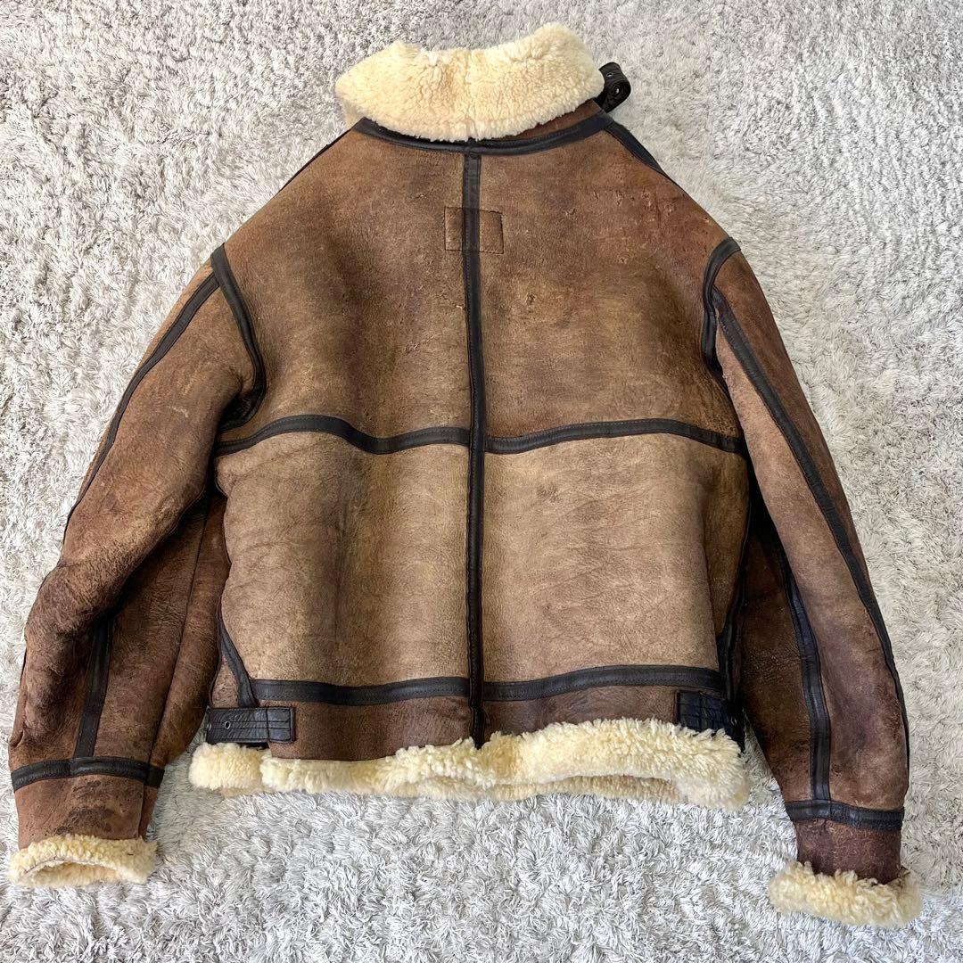 や*ん様 【USA製】AVIREX B-3 リアルムートン フライトジャケット