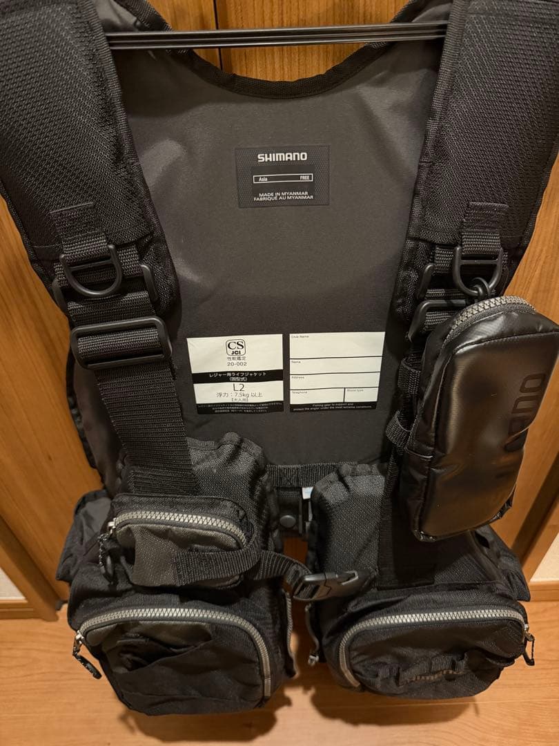 カ*ゴ様 シマノ SHIMANO ゲームベストVF-024U ブラック