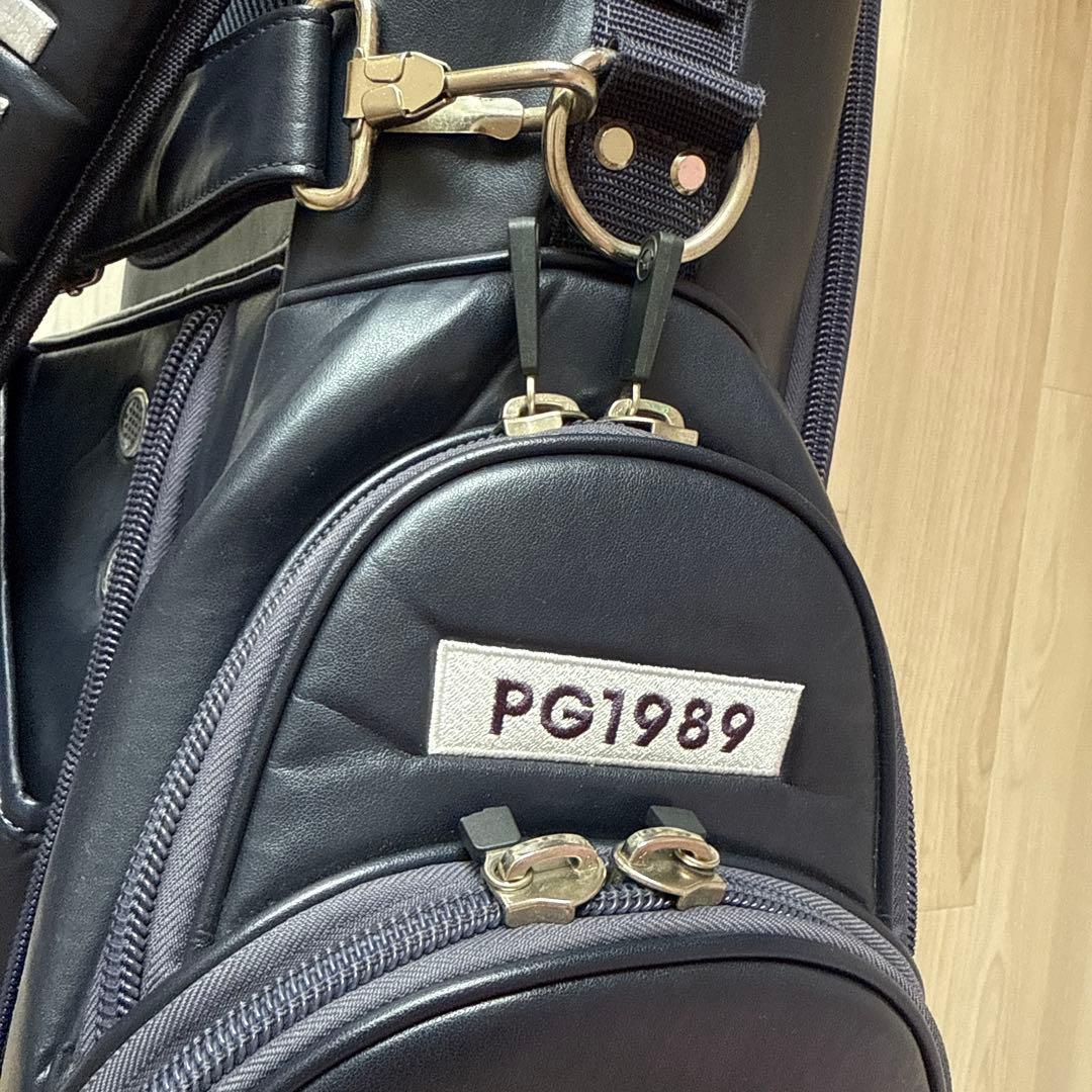 パーリーゲイツ　キャディバッグ　ショルダー式　スタンド式　紺　ネイビー　ゴルフ