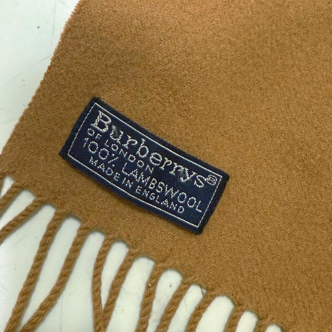 BURBERRY バーバリー　ロゴ刺繍　マフラー　ベージュ