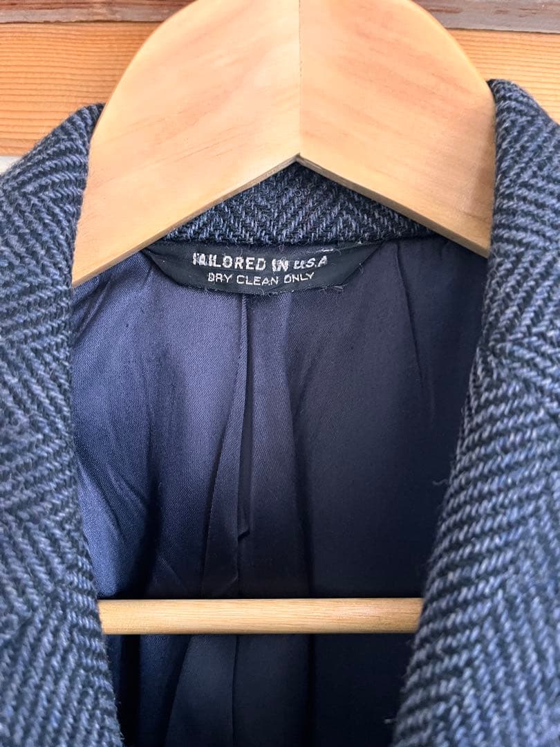 ディオール　Dior チェスターコート　ヘリンボーン　アメリカ製　古着