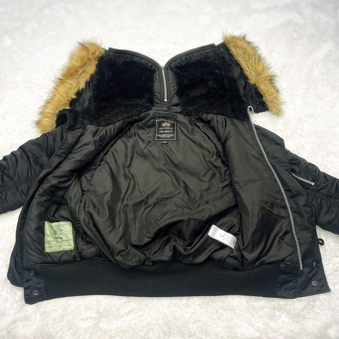 希少サイズ ALPHA アルファ N-2B フライトジャケット XS 黒 短丈