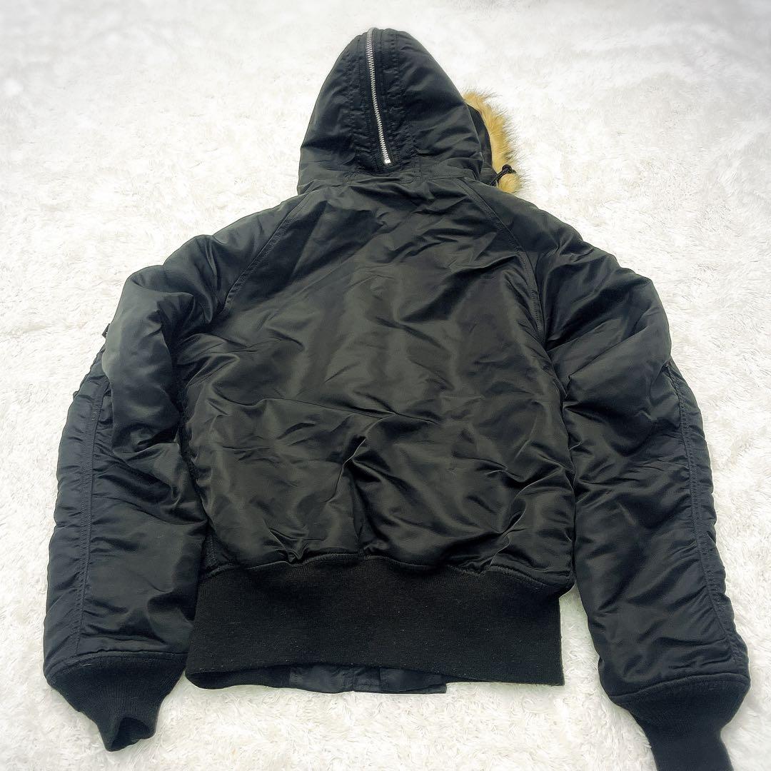 希少サイズ ALPHA アルファ N-2B フライトジャケット XS 黒 短丈