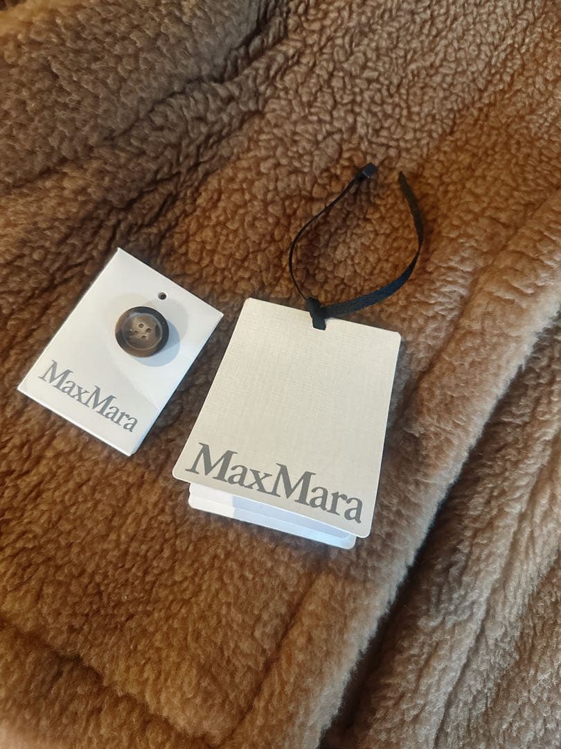 美品 Max Mara テディベア ケープ コートCamel キャメル TEBE