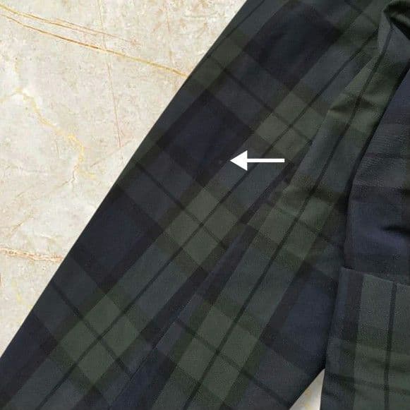 DANTON ダントン ブラックウォッチナイロンタフタフーデッドコート