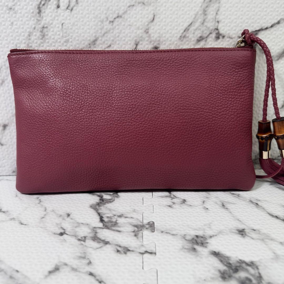 極美品◎グッチ　クラッチバッグ　セカンドバッグ　バンブータッセル