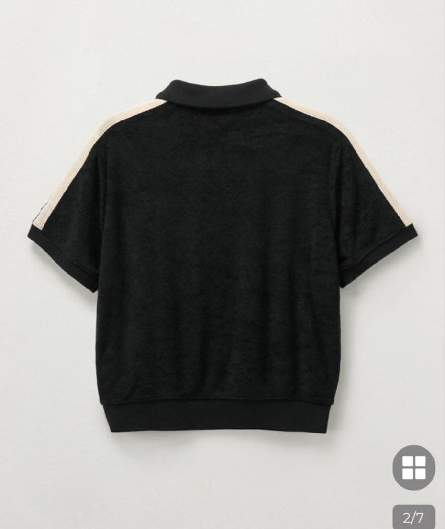 SATUR 黒 ポロシャツ 半袖