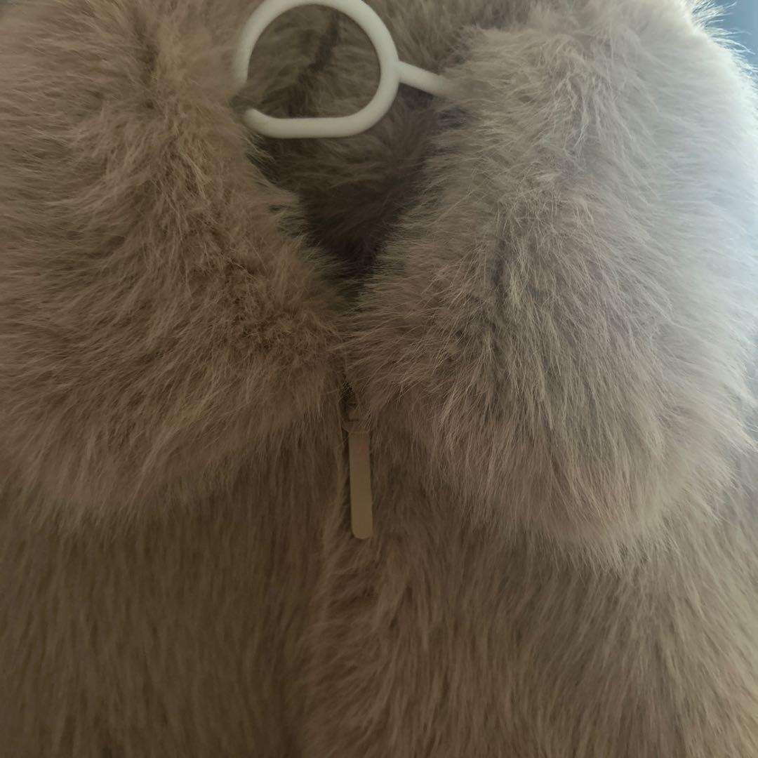 ★ZARAのダブルフェイスフェイクファージャケット★Sサイズ