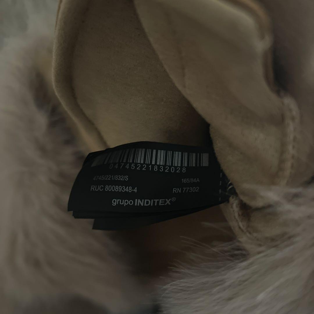 ★ZARAのダブルフェイスフェイクファージャケット★Sサイズ