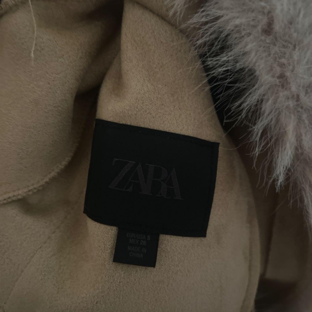 ★ZARAのダブルフェイスフェイクファージャケット★Sサイズ