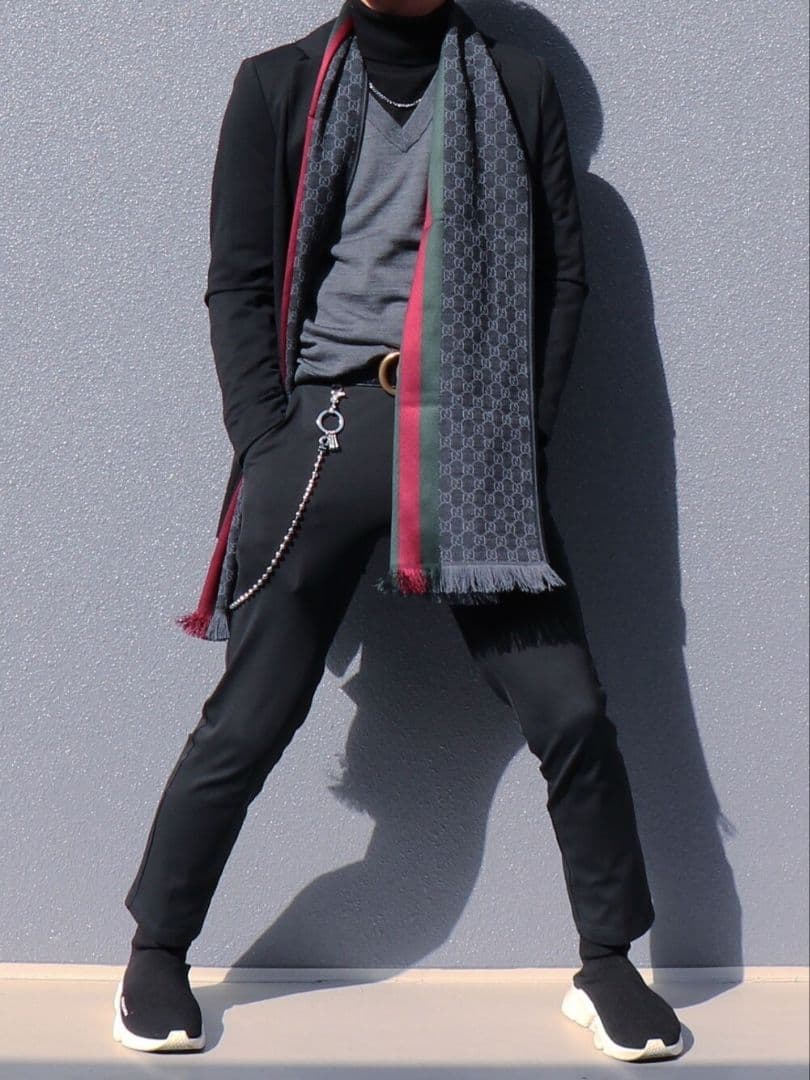 ❤専用❤GUCCI マフラースカーフ❤最高級ウール❤一番人気黒❤