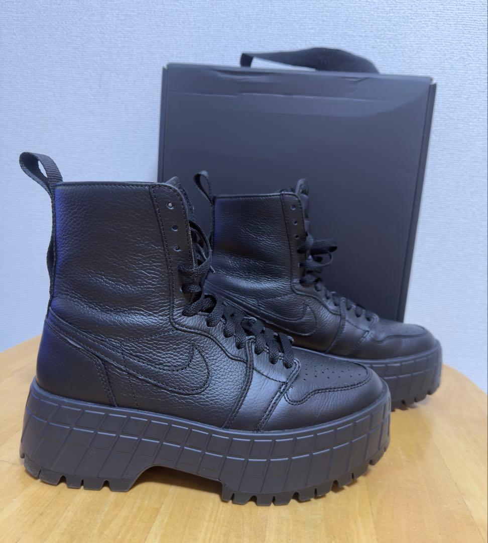 NIKE エアジョーダン1 ブルックリン ブラック 25cm