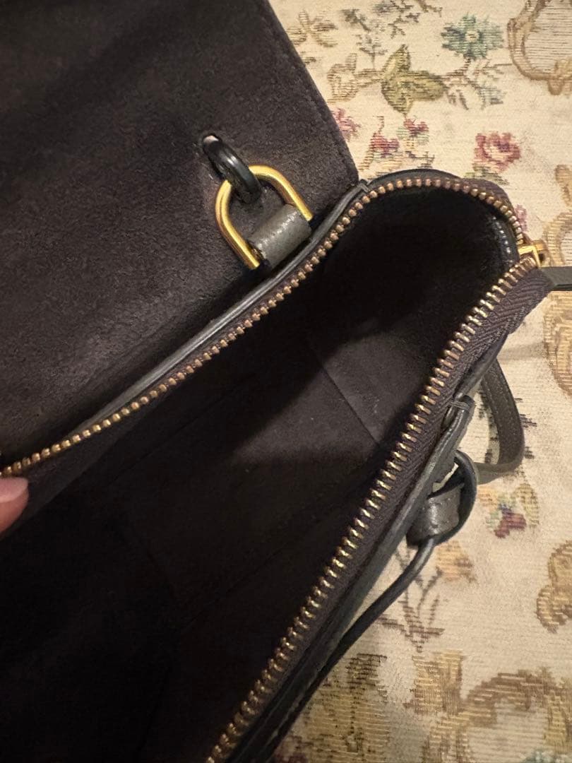 ル*フ様 美品　CELINEセリーヌベルトバッグ ピコ　グレー