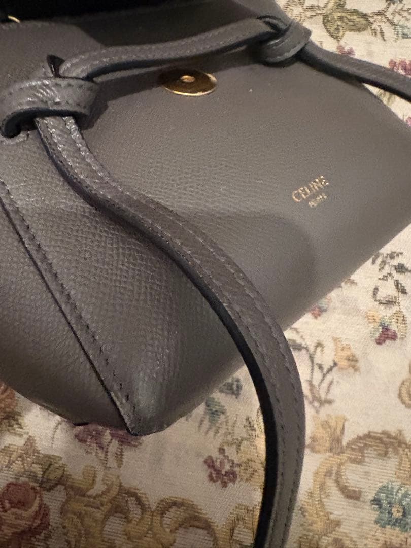 ル*フ様 美品　CELINEセリーヌベルトバッグ ピコ　グレー